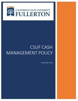CSUF Cash Management Policy